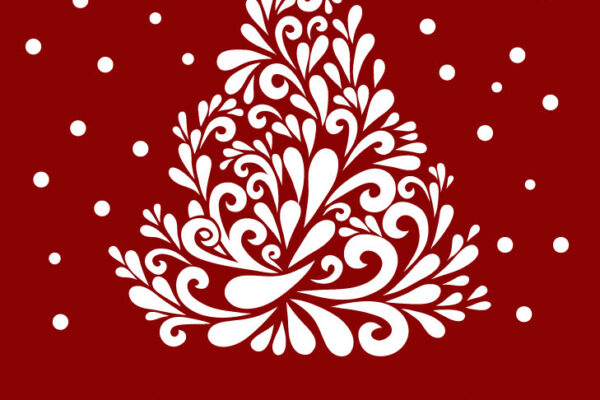 Holiday Themed Personalized Wine Bottle Labels from Seven Birches Winery