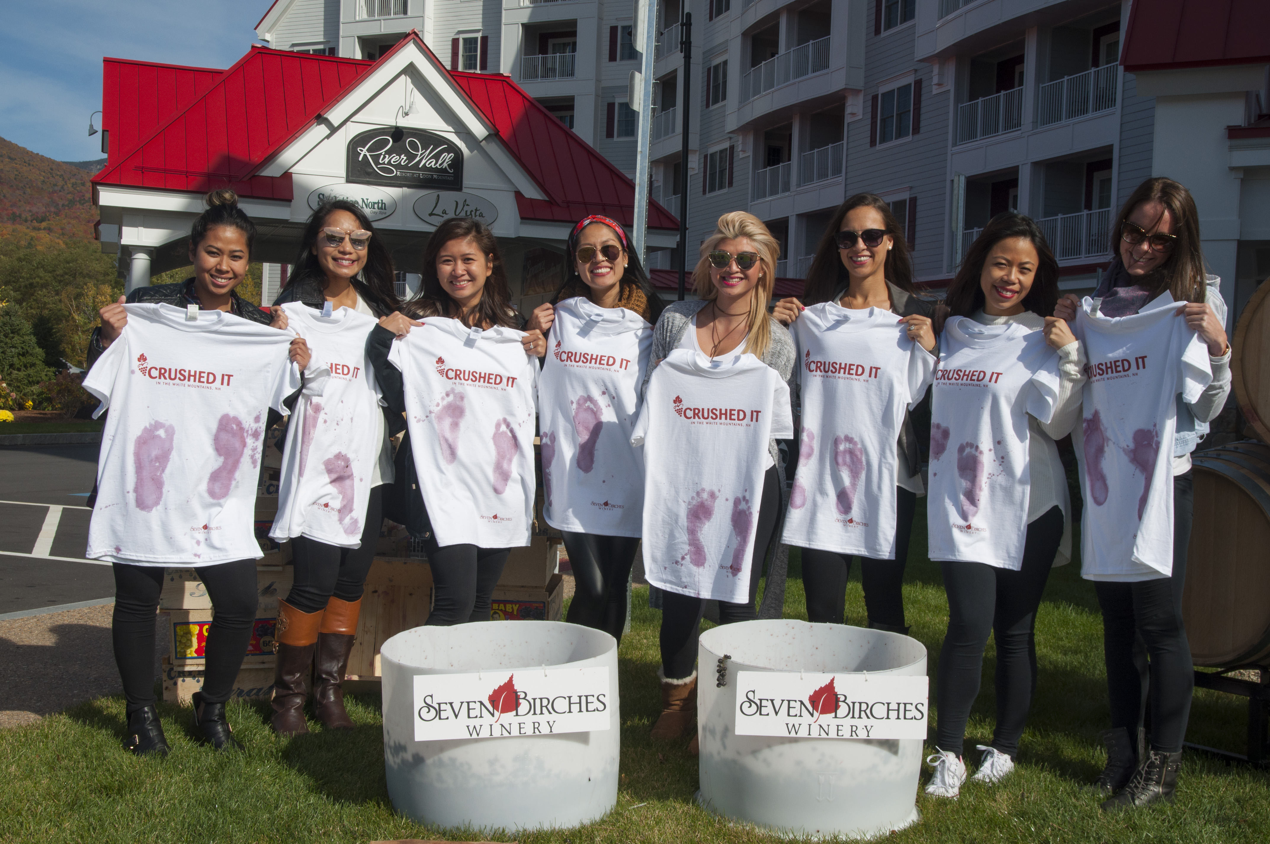 seven birches winery crushed it