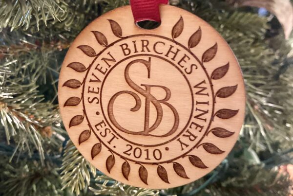 Seven Birches Christmas Ornament
