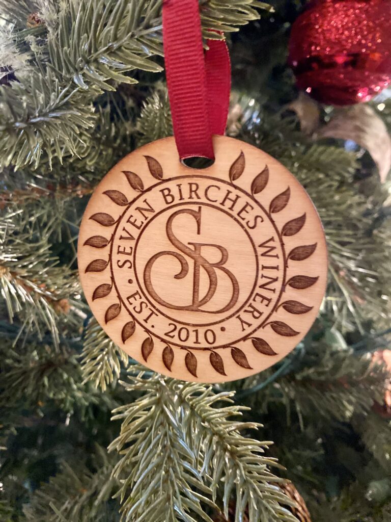 Seven Birches Christmas Ornament