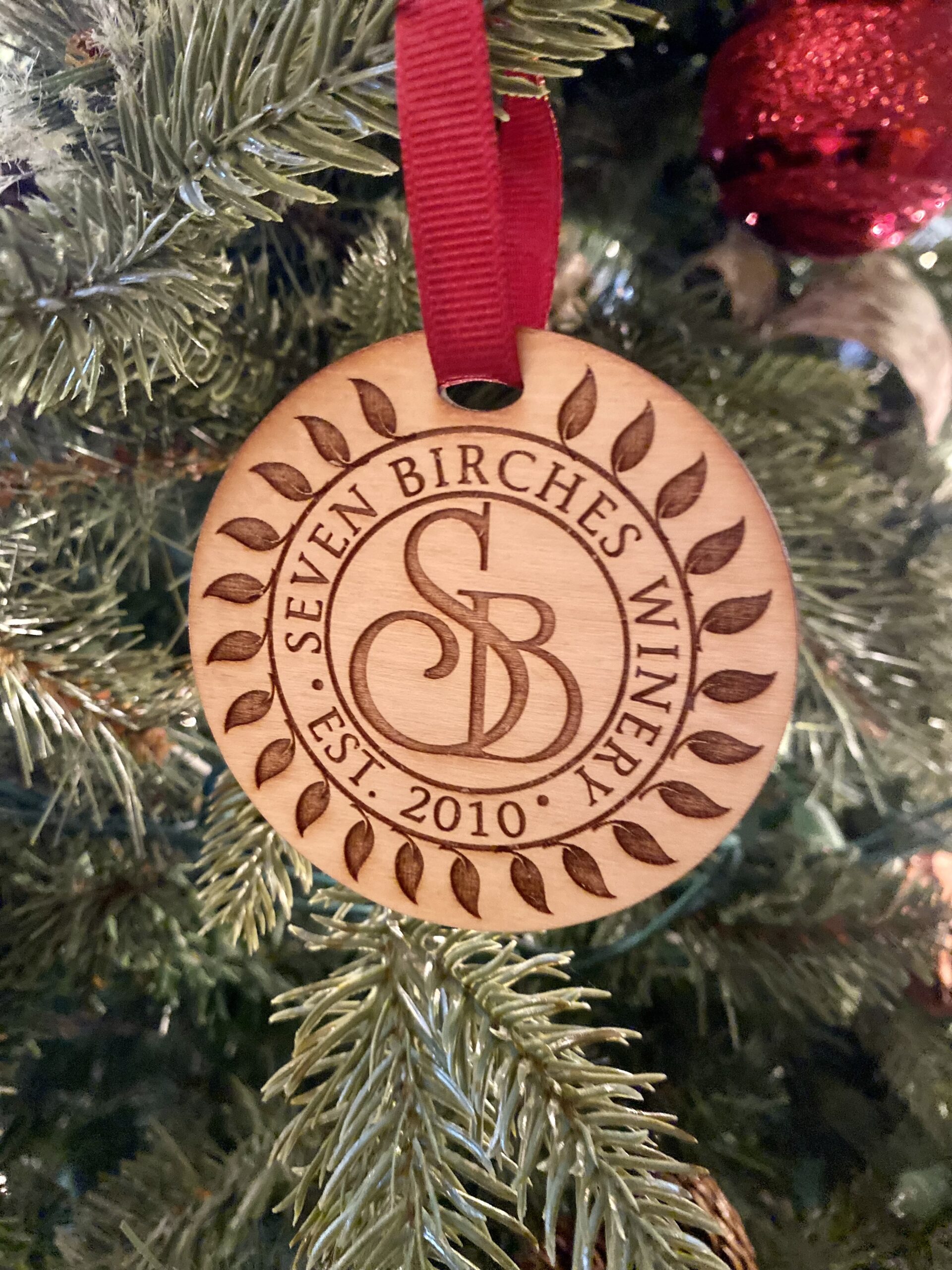 Seven Birches Christmas Ornament