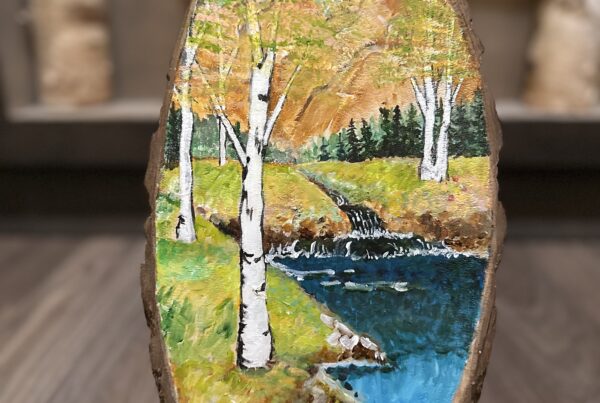 Wood Slice Painting