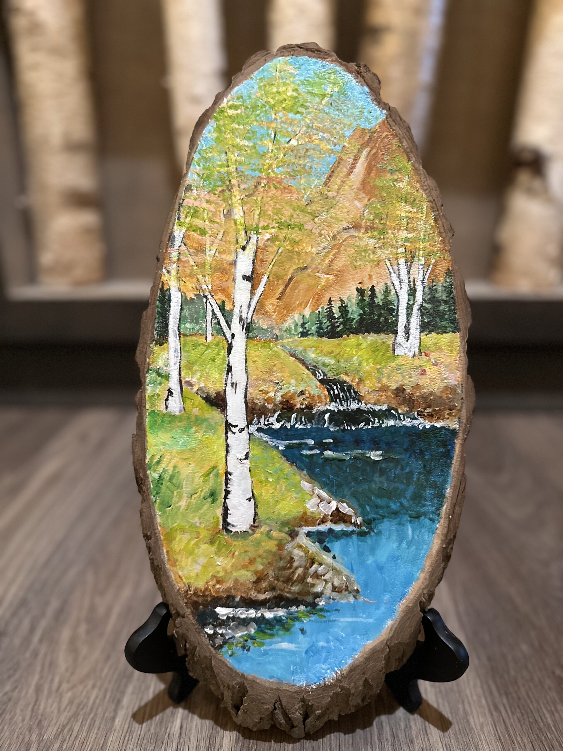 Wood Slice Painting