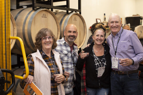 Intimate tour of winery.