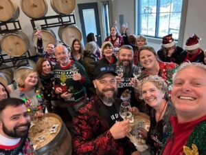 Jingle Bells Winery Tour Bus