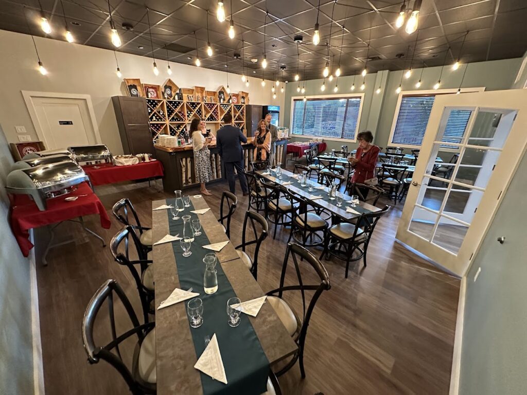 birchroom-partysetup Seven Birches Winery "Birch Room" for private parties.