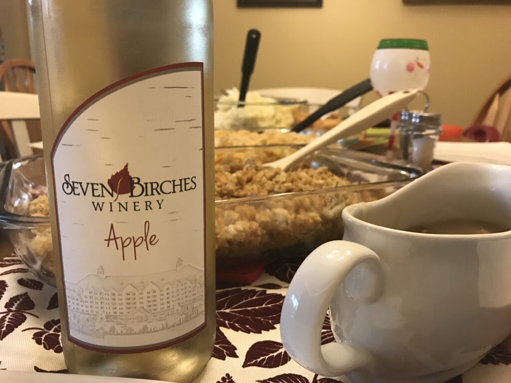 apple wine at thanksgiving