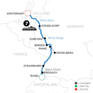 Rhine Cruise Map