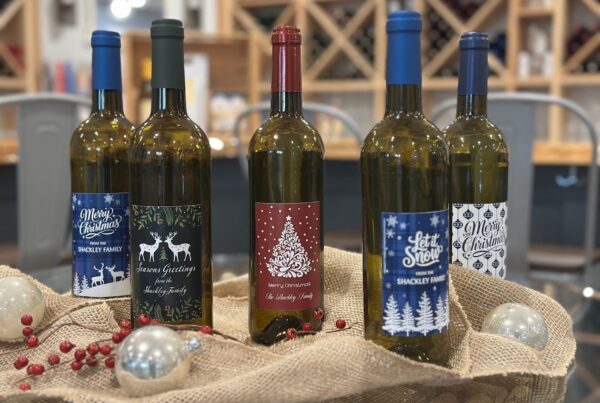 Personalize your Seven Birches wine this holiday!