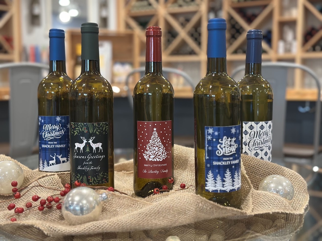 Personalize your Seven Birches wine this holiday!