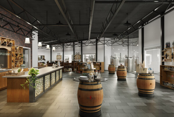 Rendering of Seven Birches Winery Tasting Room