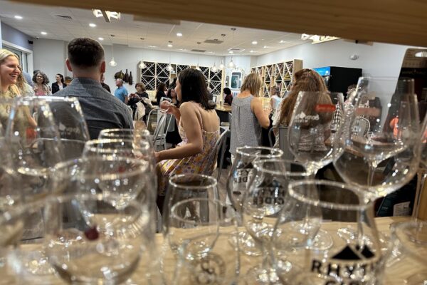 tastingroom-privateparty-glasses Seven Birches Winery Tasting Room Available for Private Parties